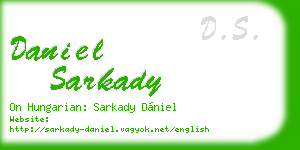 daniel sarkady business card