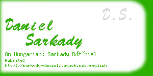 daniel sarkady business card